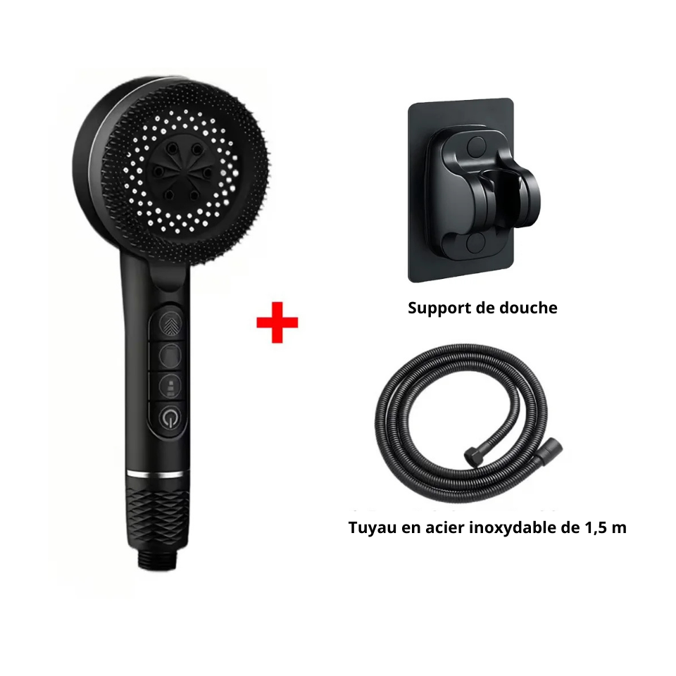 Pommeau de Douche – Filtration & Massage 4 Jets