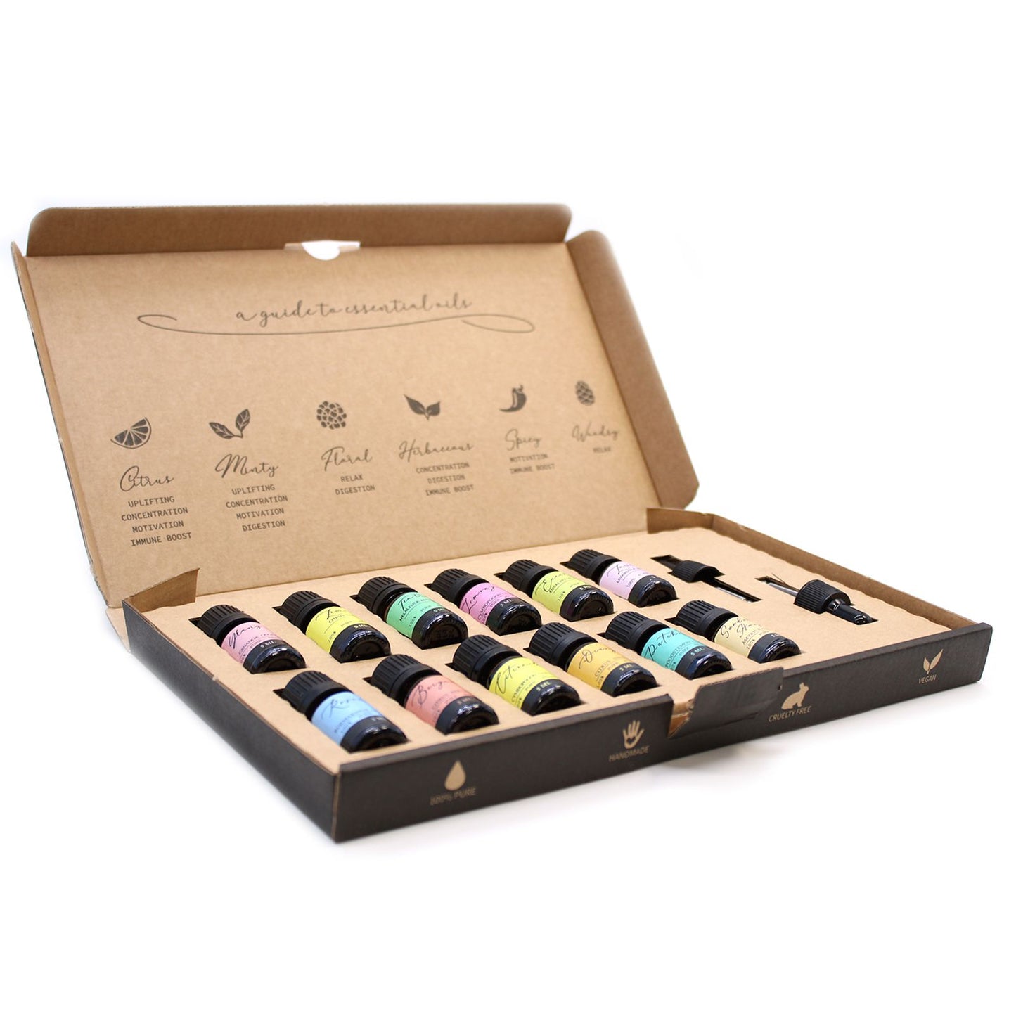 Coffret 12 Huiles Essentielles Pures Ancient Wisdom (5ml)