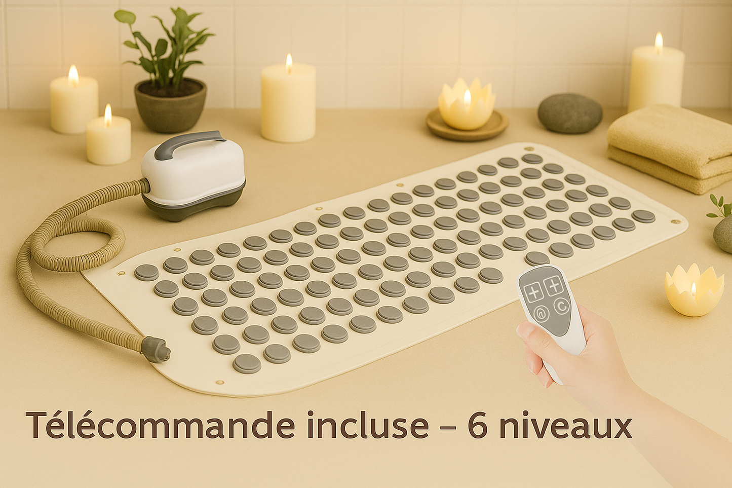 Tapis Massant de Bain ZenAnji – Spa à domicile en 1 clic