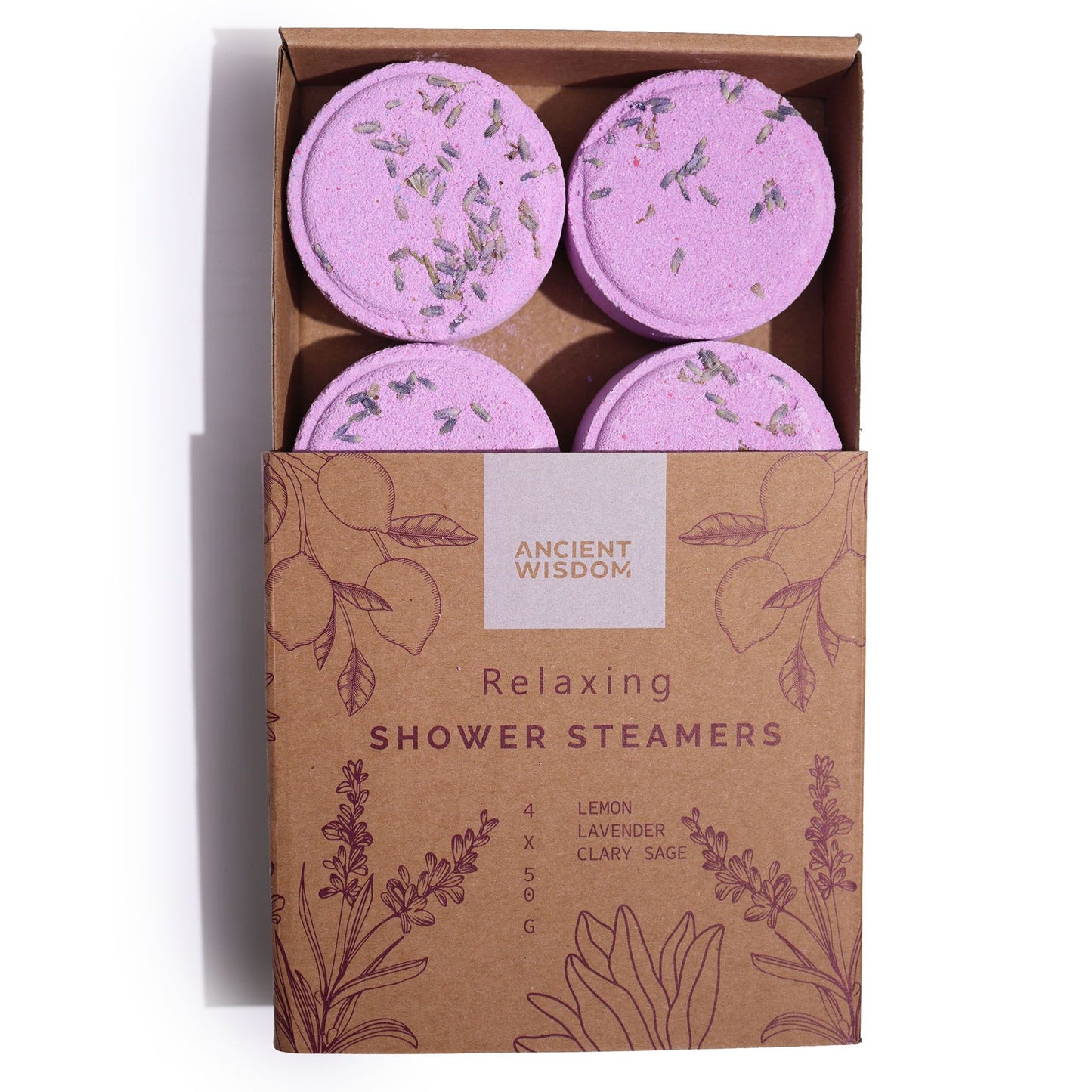 Galets de douche aromathérapie – Équilibre & Bien-être | 4×50 g