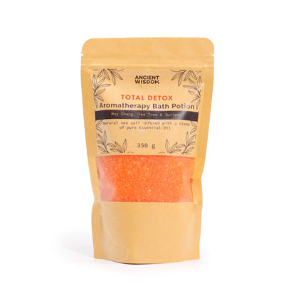 Potion de bain détox – Sels de mer & huiles essentielles pures