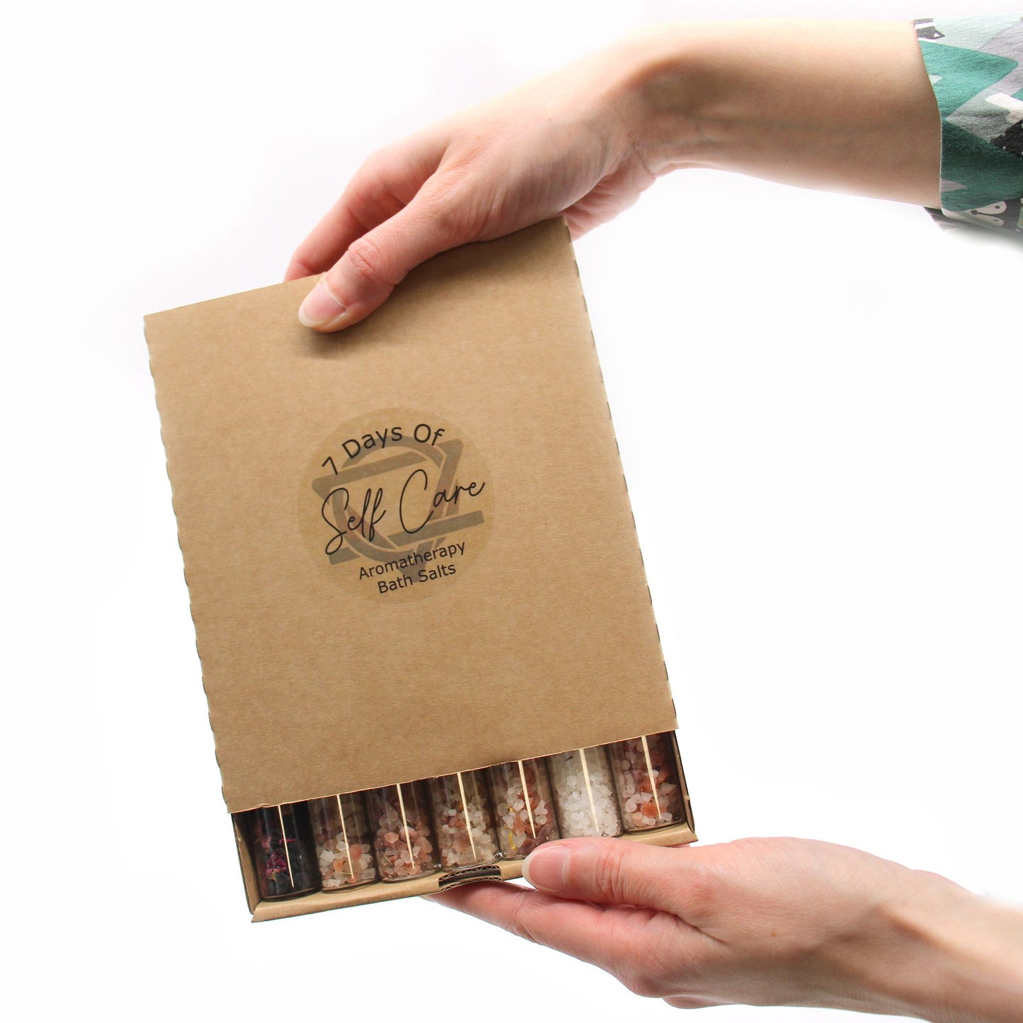 Sels de Bain en Flacons – Coffret Cadeau 7 Parfums