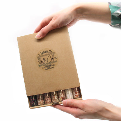 Sels de Bain en Flacons – Coffret Cadeau 7 Parfums