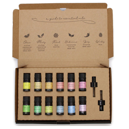 Coffret Huiles Essentielles – 12 Parfums Naturels (5ml)