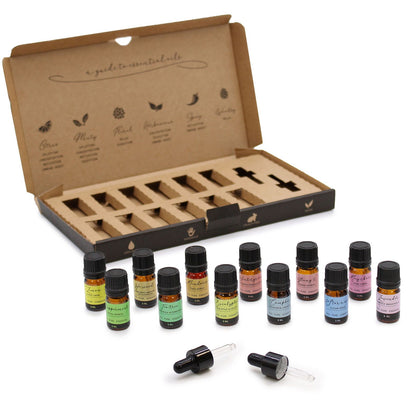 Coffret Huiles Essentielles – 12 Parfums Naturels (5ml)