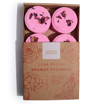 Galets de douche aromathérapie – Relaxation & Équilibre | 4×50 g